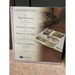 Creative Memories 12x12 Page Protectors 15 Sheets Plus One Bonus Sheet New 2004
